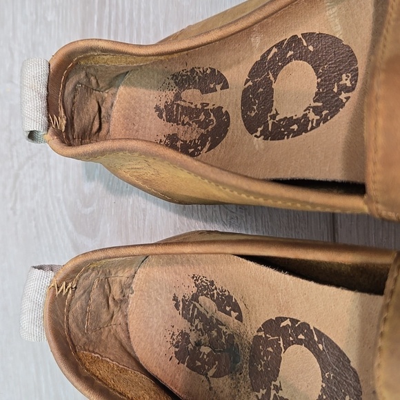 Sorel Women Ella Leather Loafer Slip on shoes sz 9 - Picture 5 of 10